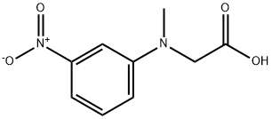 Glycine, N-methyl-N-(3-nitrophenyl)- Struktur