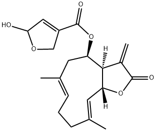 20-Dehydroeupatoriopicrin semiacetal Struktur