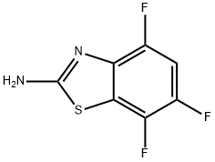 4,6,7-trifluoro-1,3-benzothiazol-2-amine Struktur