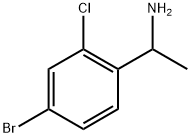 1-(4-bromo-2-chlorophenyl)ethanamine Struktur