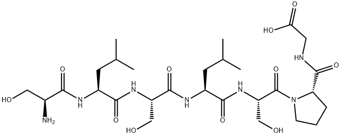 H-Ser-Leu-Ser-Leu-Ser-Pro-Gly-OH Struktur