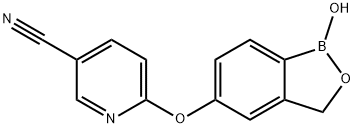 6-[(1-Hydroxy-1,3-dihydro-2,1-benzoxaborol-5-yl)oxy]nicotinonitrile Struktur