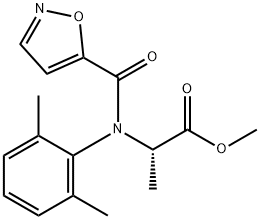 Alanine, N-(2,6-dimethylphenyl)-N-(5-isoxazolylcarbonyl)-, methyl ester Struktur