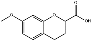 7-Methoxychromane-2-carboxylic Acid Struktur