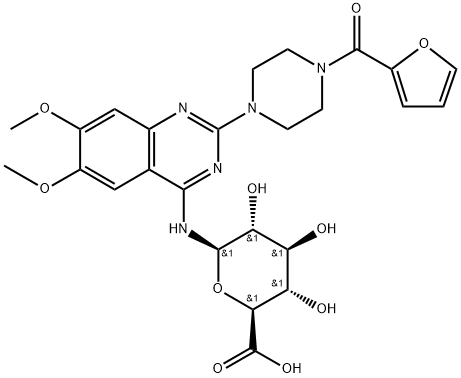 Prazosin N-β-D-Glucuronide Struktur