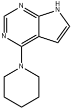 7H-Pyrrolo[2,3-d]pyrimidine, 4-(1-piperidinyl)- Struktur