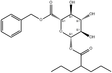 Valproic Acid Benzyl D-Glucuronate Struktur