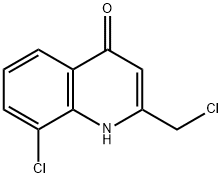 8-chloro-2-(chloromethyl)-4(1H)-quinolinone(SALTDATA: FREE) Struktur