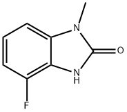 2H-Benzimidazol-2-one, 4-fluoro-1,3-dihydro-1-methyl- Struktur