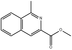 3-Isoquinolinecarboxylic acid, 1-methyl-, methyl ester Struktur