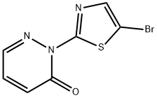 2-[Pyridazin-3(2H)-one]-5-bromothiazole Struktur