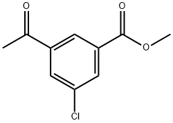 methyl 3-acetyl-5-chlorobenzoate Struktur