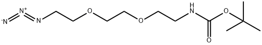 t-Boc-N-Amido-PEG2-Azide Struktur