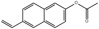 2-Naphthalenol, 6-ethenyl-, 2-acetate Struktur