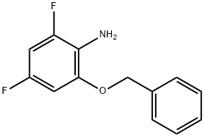 Benzenamine, 2,4-difluoro-6-(phenylmethoxy)- Struktur