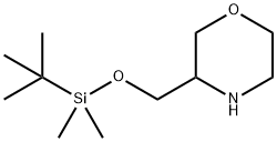 Morpholine, 3-[[[(1,1-dimethylethyl)dimethylsilyl]oxy]methyl]- Struktur