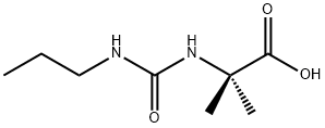 2-methyl-2-[(propylcarbamoyl)amino]propanoic acid Struktur