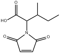 1H-Pyrrole-1-acetic acid, 2,5-dihydro-α-(1-methylpropyl)-2,5-dioxo Struktur