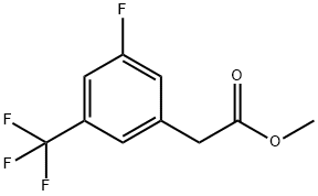 Benzeneacetic acid, 3-fluoro-5-(trifluoromethyl)-, methyl ester Struktur