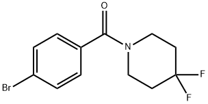 Methanone, (4-bromophenyl)(4,4-difluoro-1-piperidinyl)- Struktur