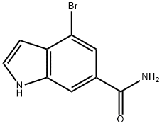 1H-Indole-6-carboxamide, 4-bromo- Struktur