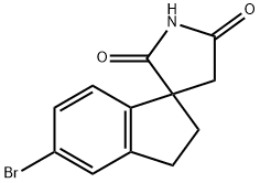 5-Bromo-2,3-dihydrospiro[indene-1,3'-pyrrolidine]-2',5'-dione Struktur