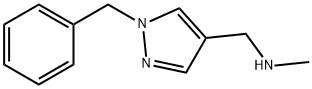 1H-Pyrazole-4-methanamine, N-methyl-1-(phenylmethyl)- Struktur