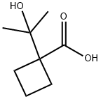 Cyclobutanecarboxylic acid, 1-(1-hydroxy-1-methylethyl)- Struktur