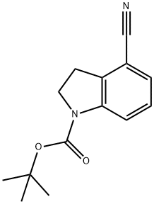 1H-Indole-1-carboxylic acid, 4-cyano-2,3-dihydro-, 1,1-dimethylethyl ester|4-氰基吲哚啉-1-羧酸叔丁酯