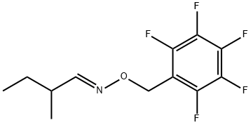 2-Methylbutanal-PFBOA derivative Struktur