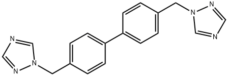 4,4′-bis((1H-1,2,4-triazol-1-yl)methyl)biphenyl Struktur