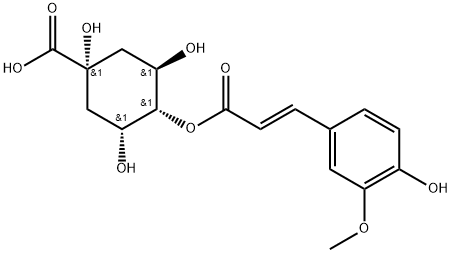 4-O-(E)-Feruloylquinic Acid Struktur