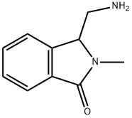 1H-Isoindol-1-one, 3-(aminomethyl)-2,3-dihydro-2-methyl- Struktur