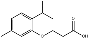 3-[5-methyl-2-(propan-2-yl)phenoxy]propanoic Acid Struktur