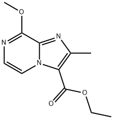 Imidazo[1,2-a]pyrazine-3-carboxylic acid, 8-methoxy-2-methyl-, ethyl ester Struktur