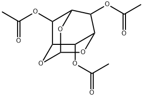 2,4,6-Tri-O-acetyl-1,3,5-O-methylidyne-myo-inositol Struktur