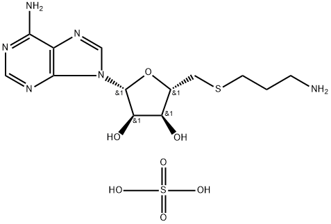 5''-S-(3-Aminopropyl)-5''-thio-adenosine Sulfate Struktur