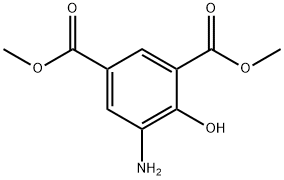 1,3-Benzenedicarboxylic acid, 5-amino-4-hydroxy-, 1,3-dimethyl ester Struktur