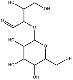 β-D-Glucopyranosyl-(1-2)-D-erythrofuranose Struktur