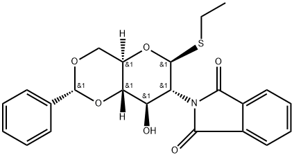 Ethyl 4,6-O-benzylidene-2-deoxy-2-phthalimido-1-thio-β-D-glucopyranoside Struktur