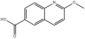 6-Quinolinecarboxylic acid, 2-methoxy- Struktur