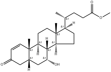 (5β,7α)-7-Hydroxy-3-oxo-chol-1-en-24-oic Acid Methyl Ester Struktur