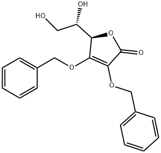 L-Ascorbic acid, 2,3-bis-O-(phenylmethyl)- Struktur