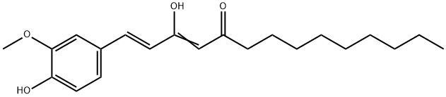 10-DEHYDROGINGERDIONE Struktur