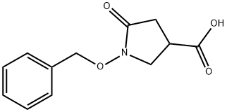 3-Pyrrolidinecarboxylic acid, 5-oxo-1-(phenylmethoxy)- Struktur