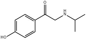 1-(4-Hydroxyphenyl)-2-[(1-methylethyl)amino]ethanone Struktur