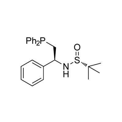 [S(R)]-N-[(1S)-2-(Diphenylphosphino)-1-phenylethyl]-2-methyl-2-propanesulfinamide Struktur