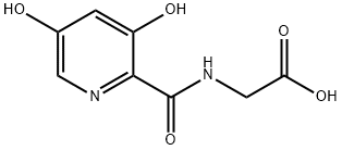 Glycine, N-[(3,5-dihydroxy-2-pyridinyl)carbonyl]- Struktur