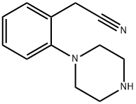 2-[2-(piperazin-1-yl)phenyl]acetonitrile Struktur