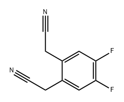 1,2-Benzenediacetonitrile, 4,5-difluoro- Struktur